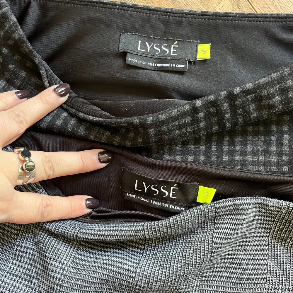 2 pair Lysse high waisted leggings